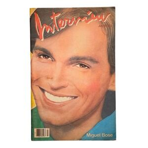 Vintage‎ Interview Magazine July 1983 Miguel Bose John Cougar Mellencamp Warhol